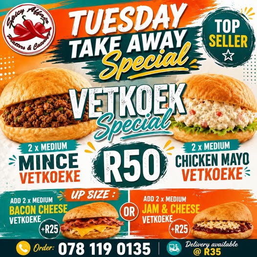 Vetkoek Take Away Special