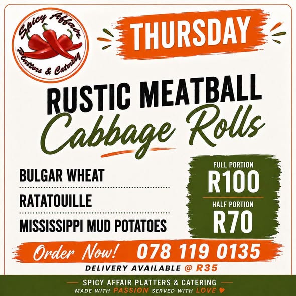 THURSDAY  HOME COOKED MEAL