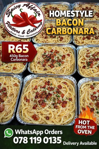 Dig into our Homestyle Bacon Carbonara
