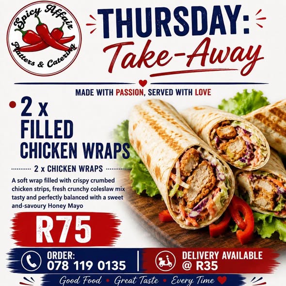 Thursday Take-Away Special!