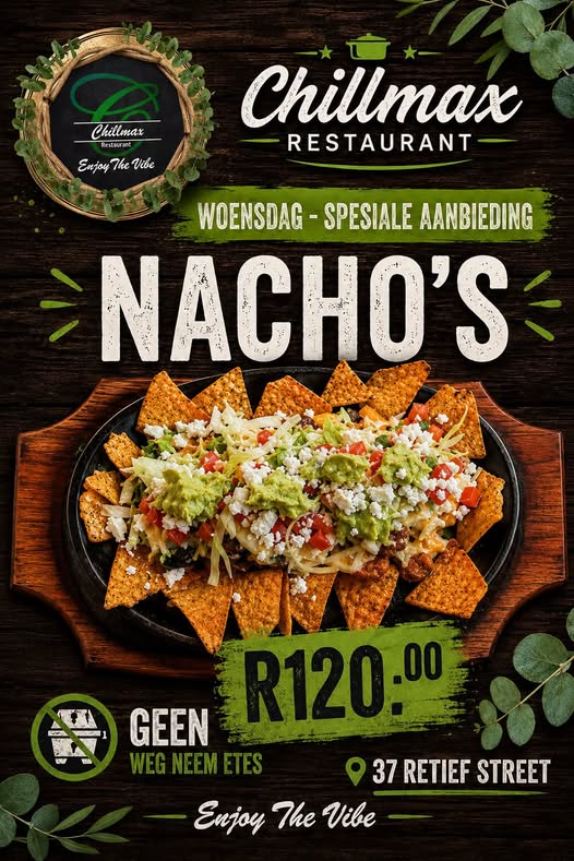 WOENSDAG = NACHO-DAG