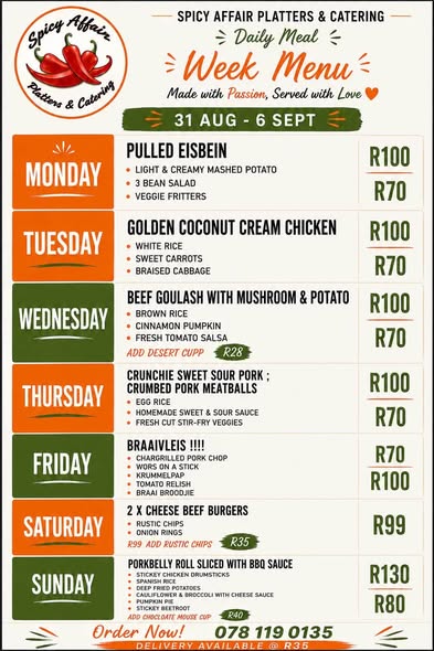 Weekly Menu