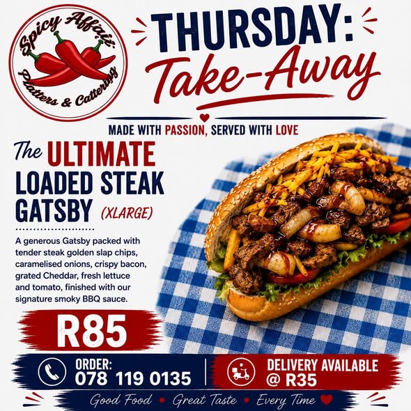 THURSDAY TAKE-AWAY SPECIAL!