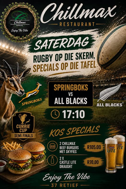 🏉🔥 SATERDAG IS RUGBYDAG BY CHILLMAX! 🔥🏉