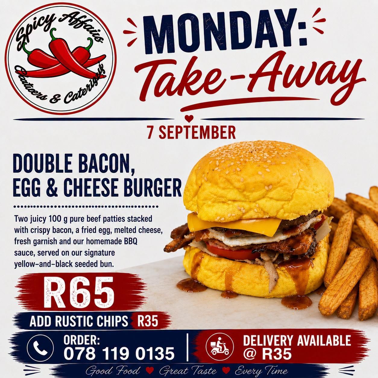 Monday Take-Away Special!