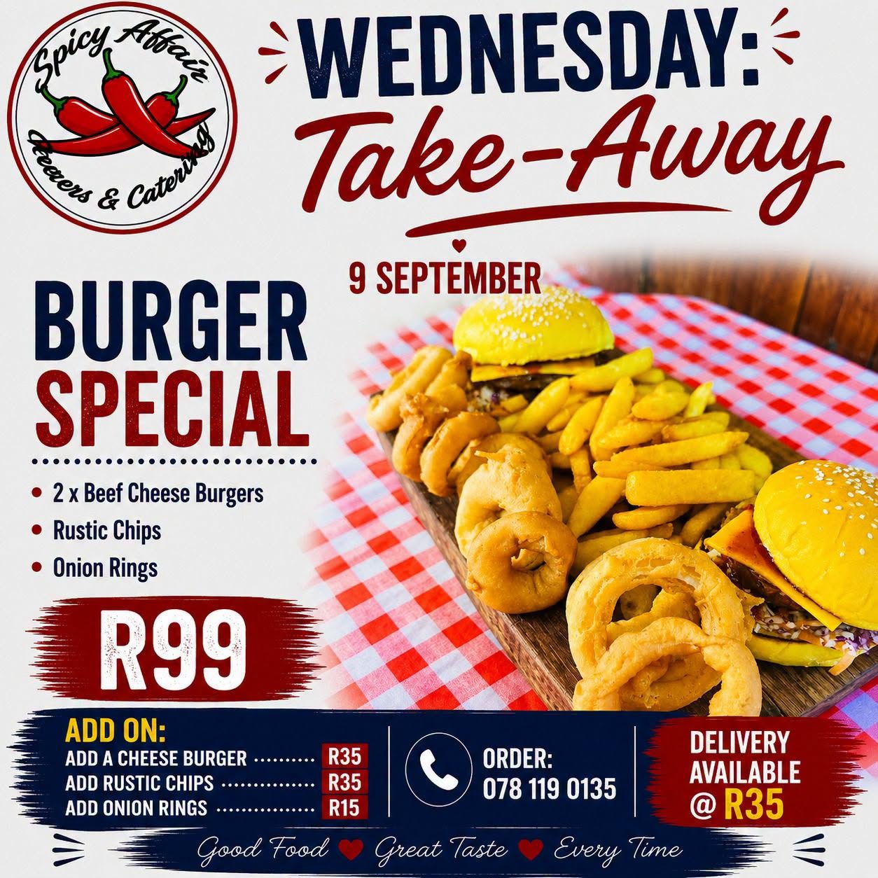 Wednesday Take-Away Special!
