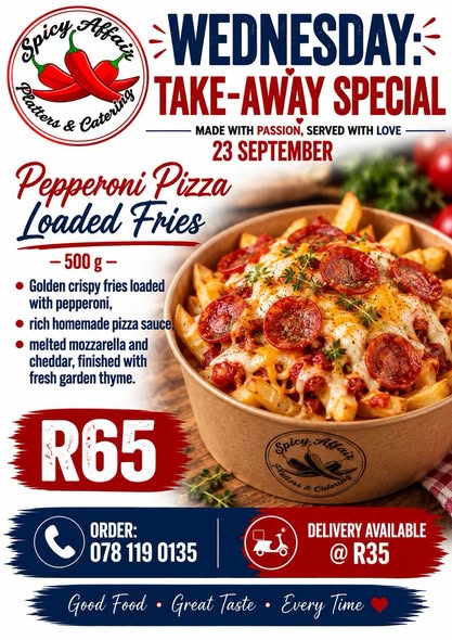 Wednesday Take-Away Special!
