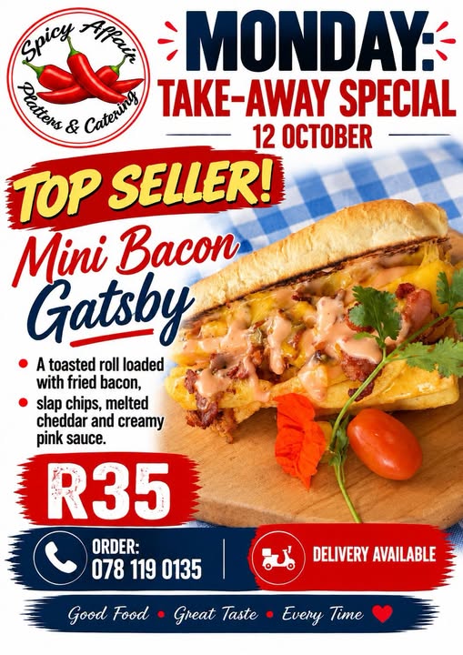 🔥 MONDAY TAKE-AWAY SPECIAL! 🔥