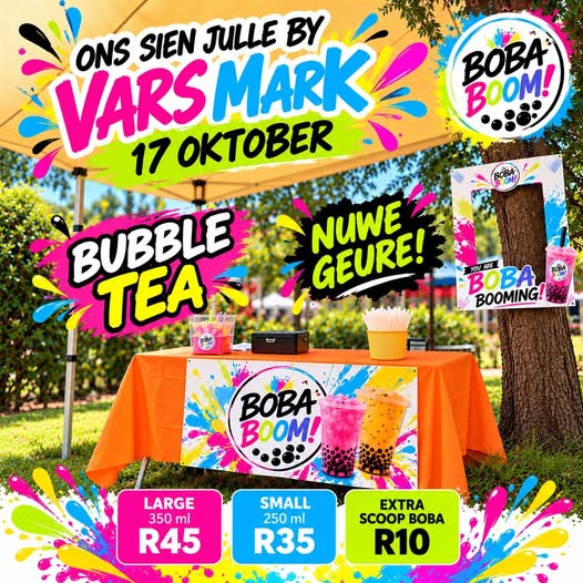 🧋💥 POTCH, IS JULLE REG VIR Boba Boom💥