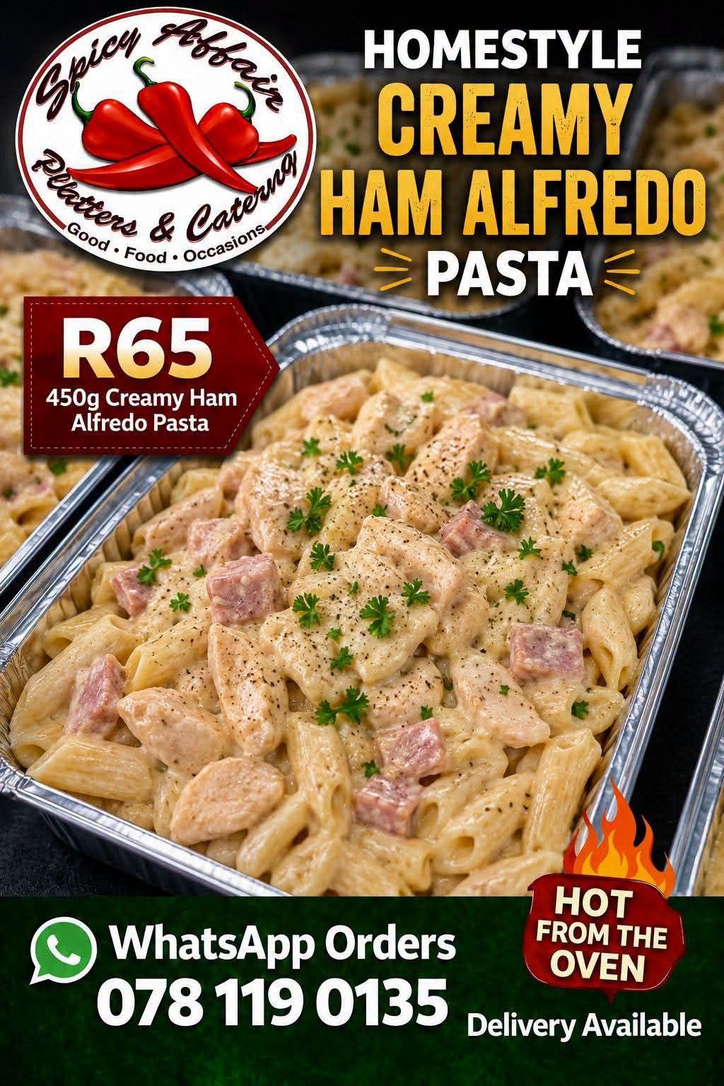 Homestyle Creamy Ham Alfredo Pasta 450g for R65