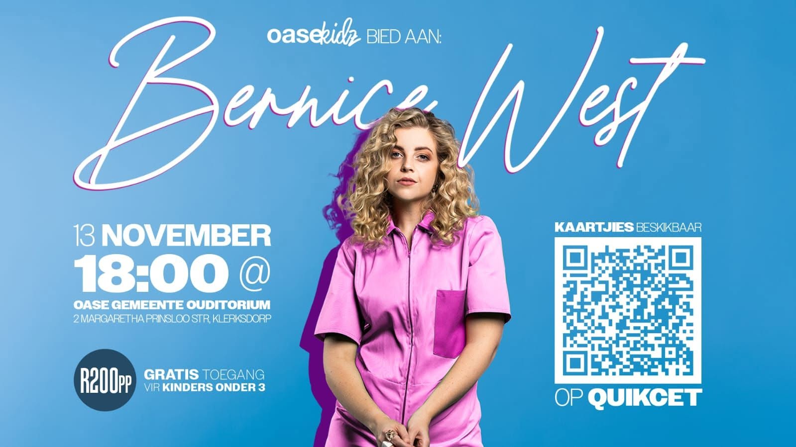 Bernice West Live by Oase Gemeente Klerksdorp