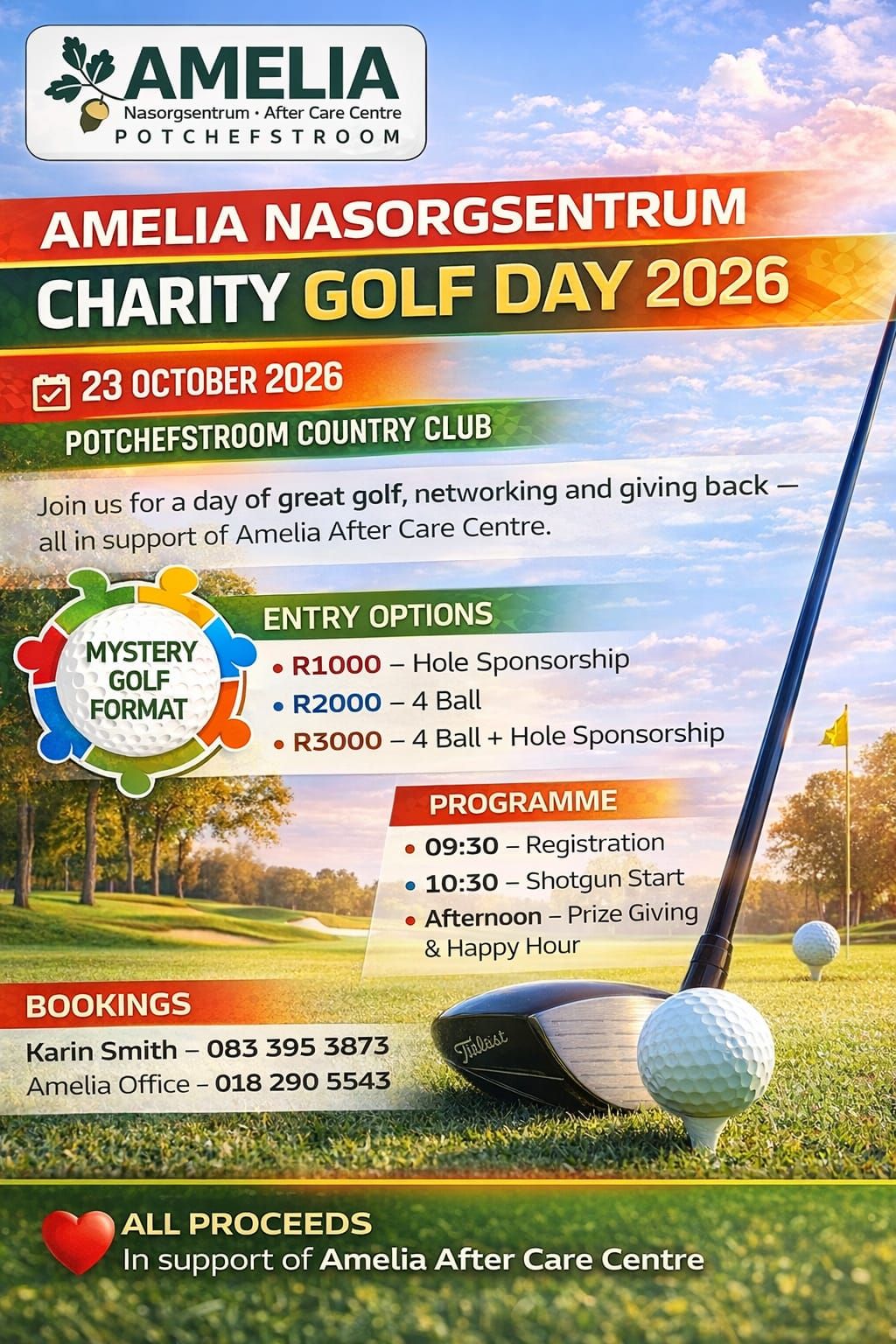 Amelia After Care Centre Golf Day