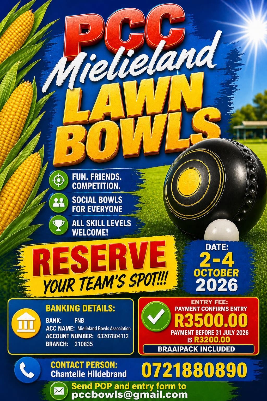 PCC Mielieland Lawn Bowls