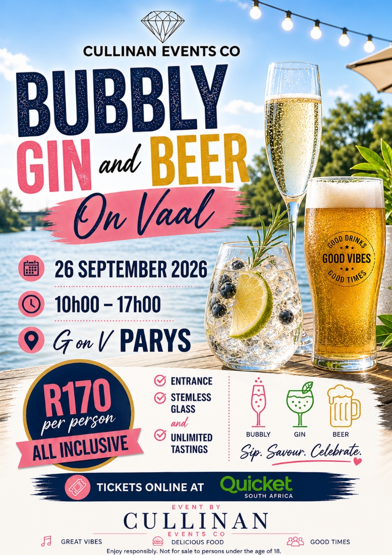 Bubbly Gin and Beer On Vaal