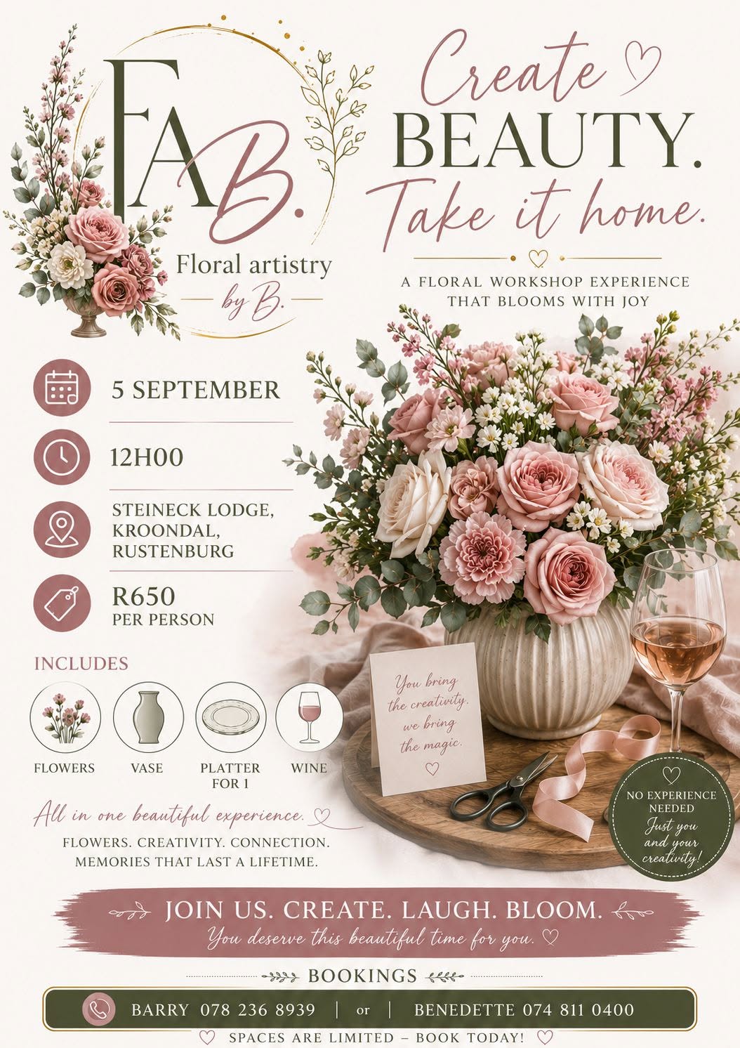 Create Laugh and Bloom By FAB