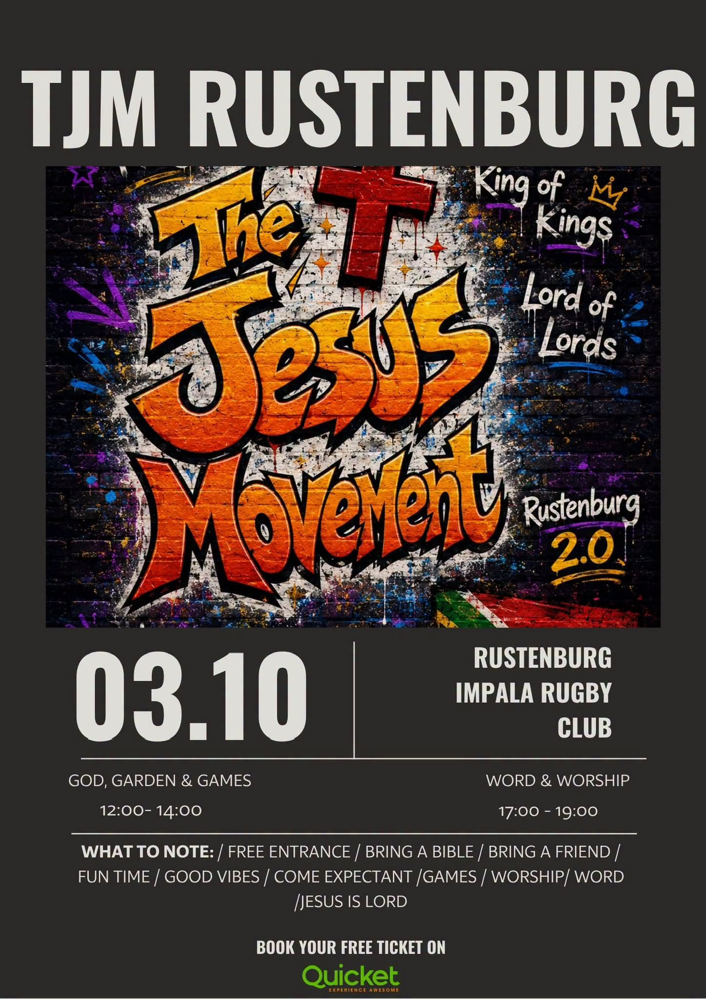 The Jesus Movement Rustenburg 2.0 edition