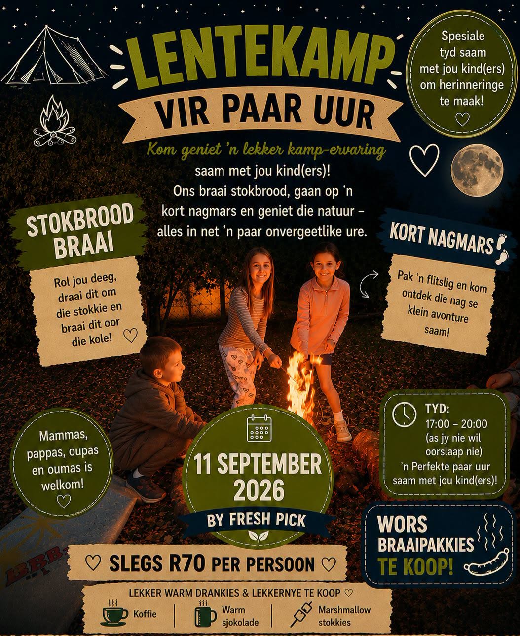 Lentekamp Vir paar Uur