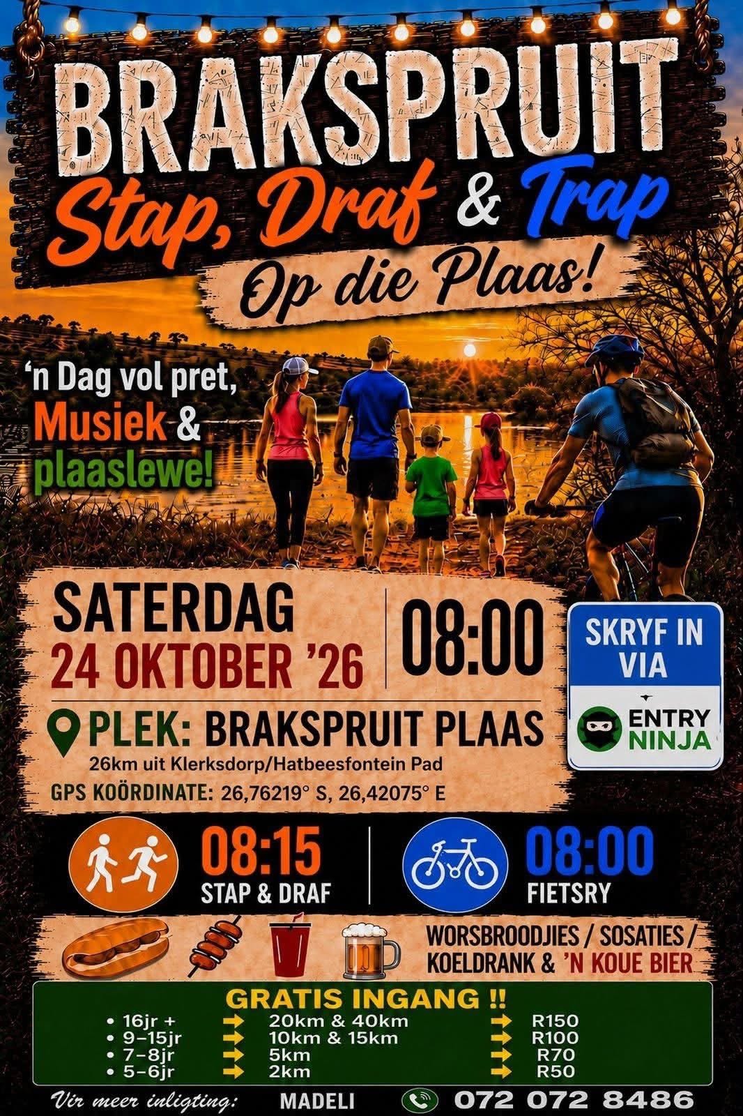 Brakspruit Stap- Draf en Trap