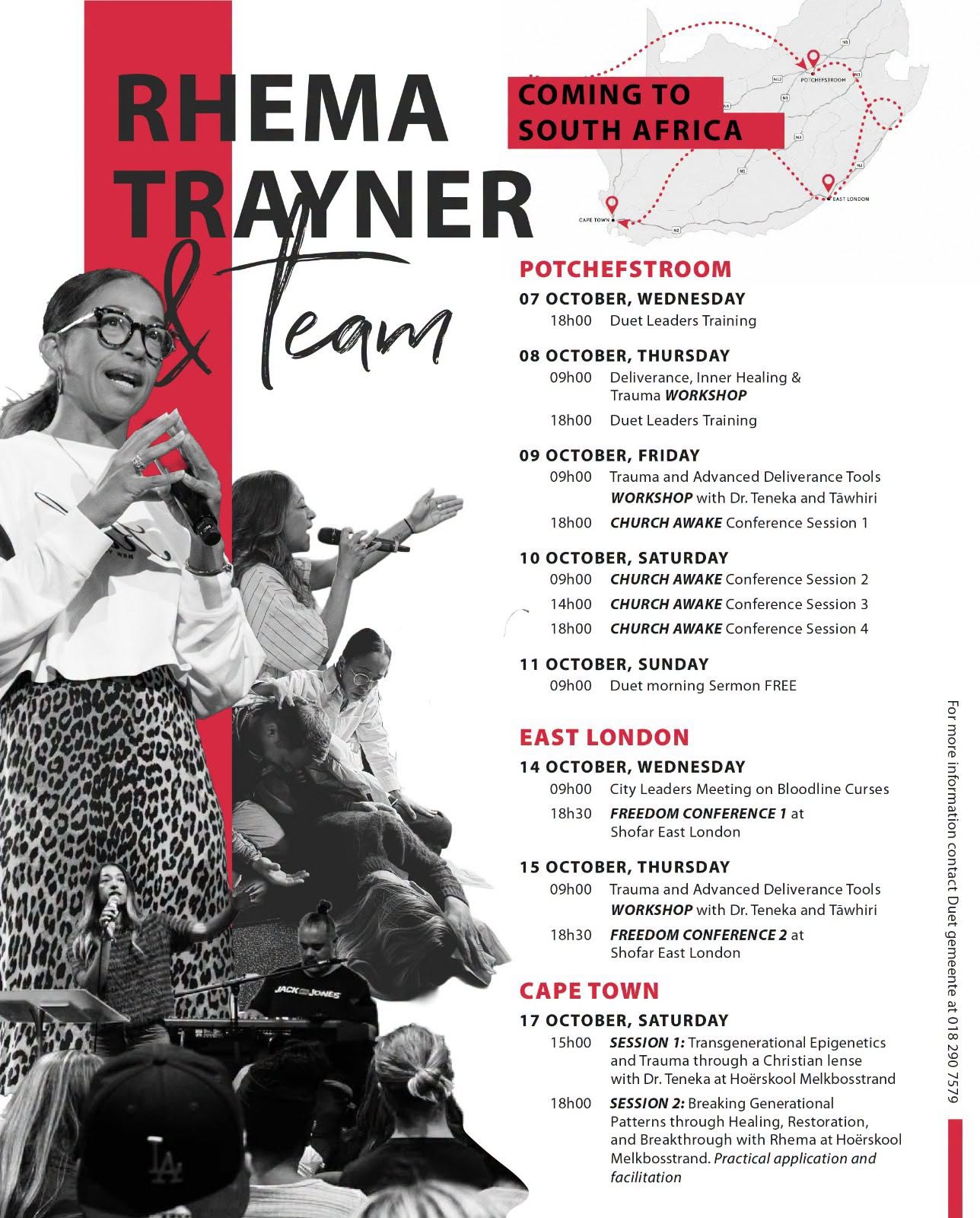 Rhema Trayner  and Team In Potchefstroom