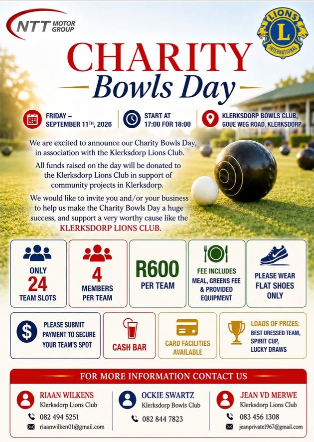 NTT Motor Group Charity Bowls Day