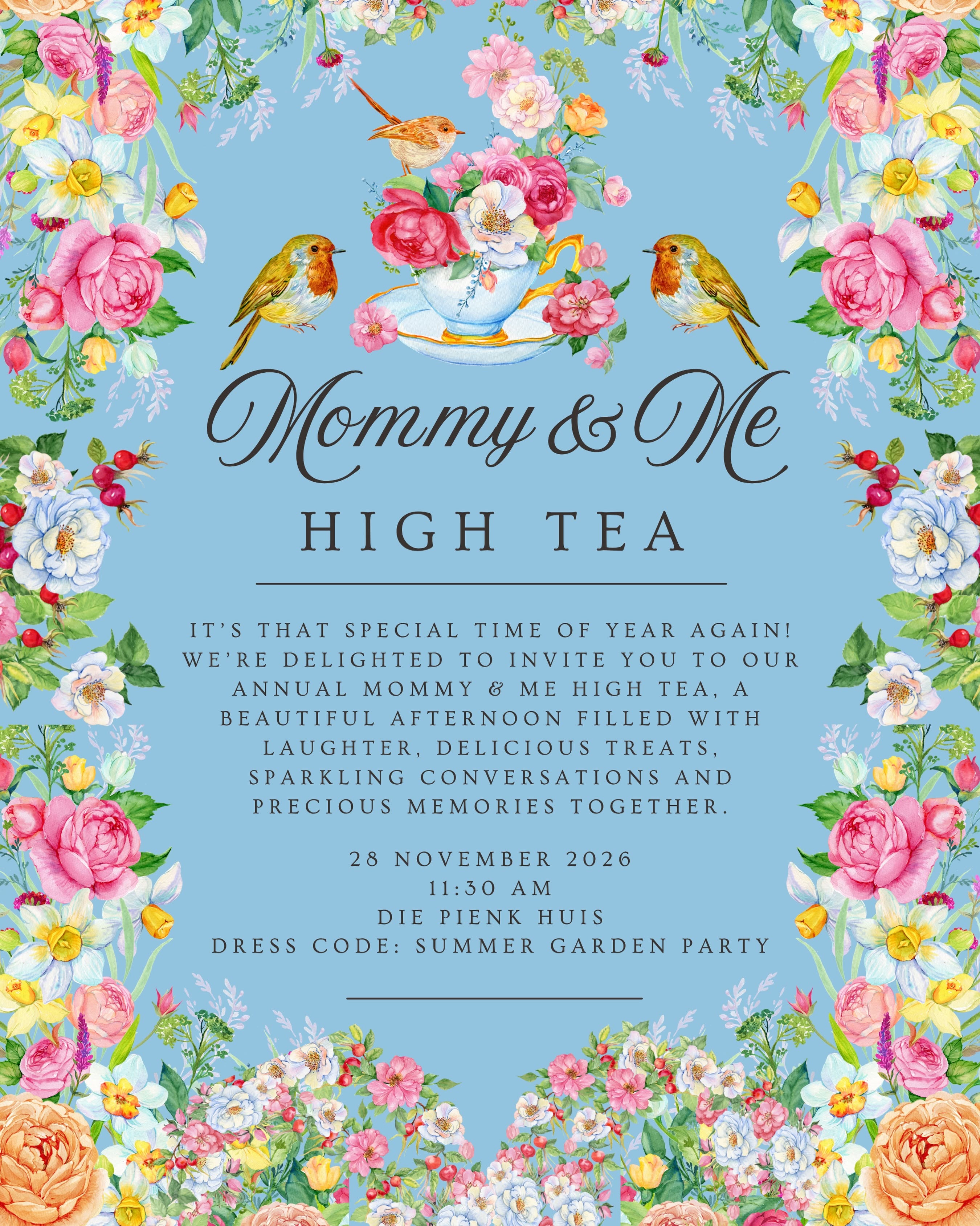 Mommy and Me High Tea at Die Pienk Huis