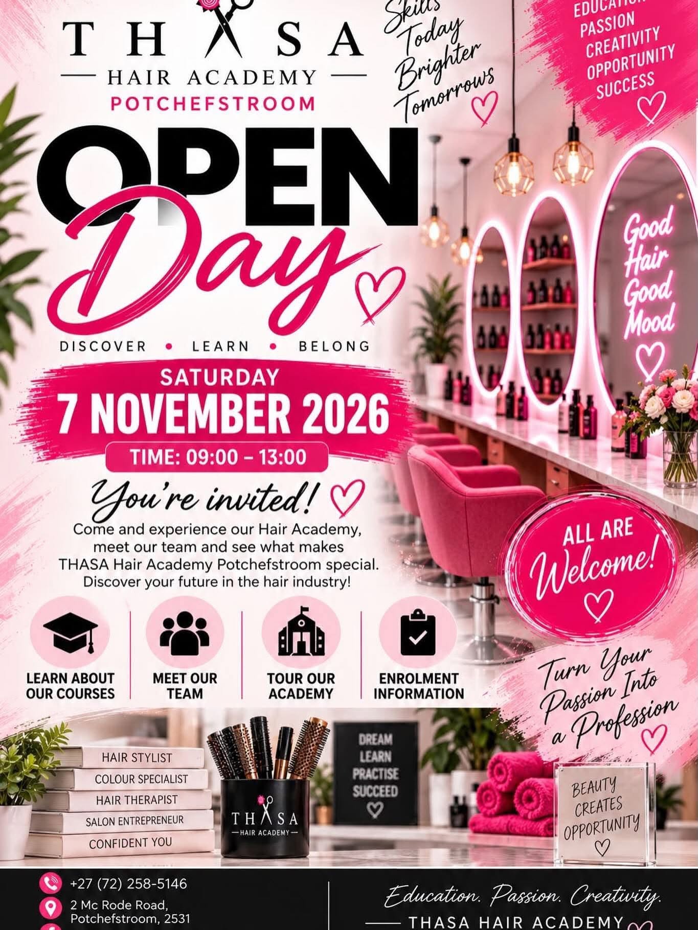 Thasa Hair Academy Open Day