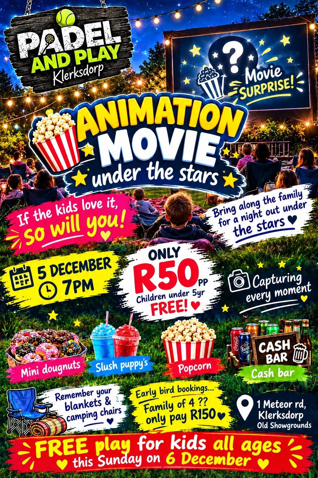 Padel and Play Animation Movie Under The Stars