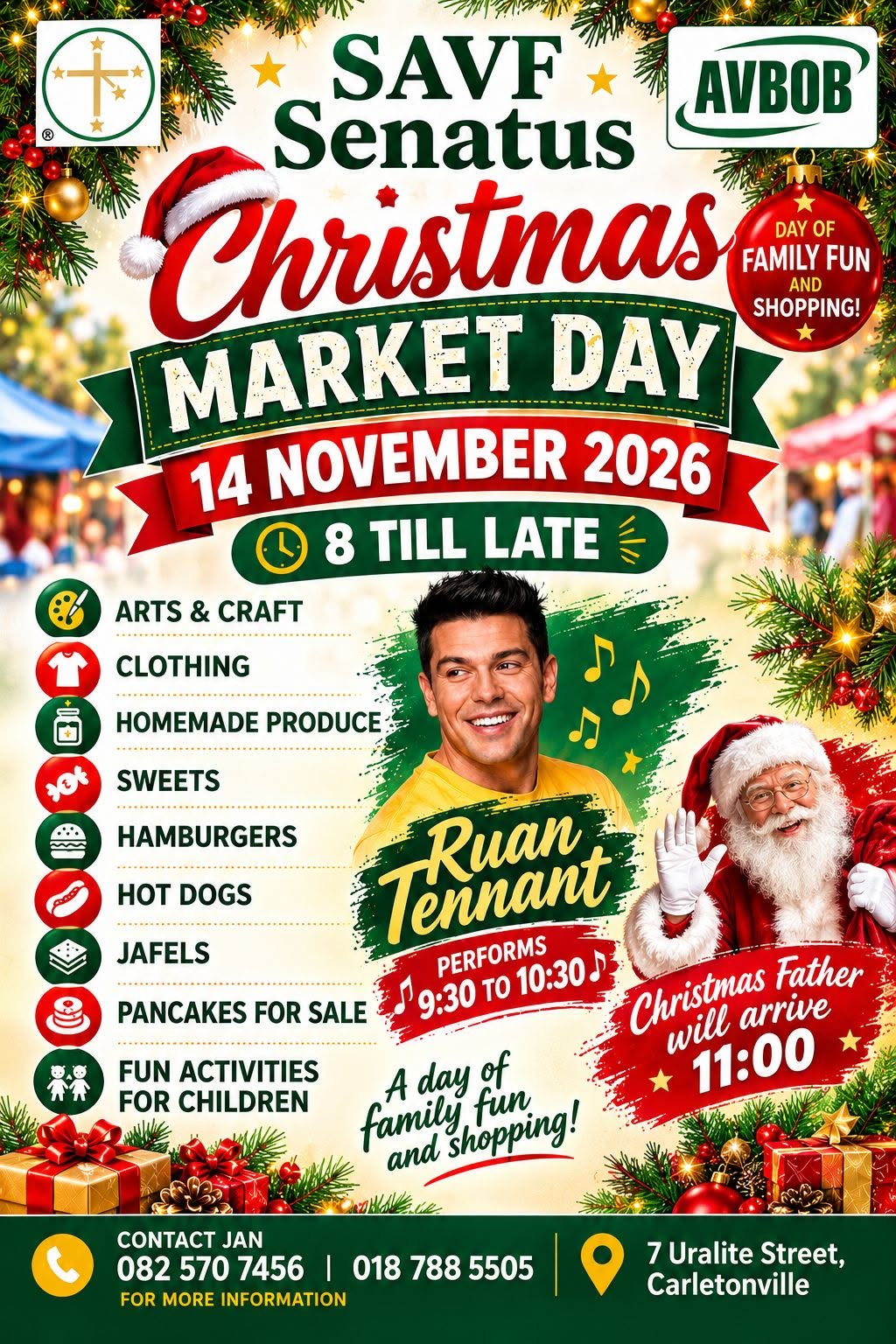 SAVF Senatus Christmas Market Day