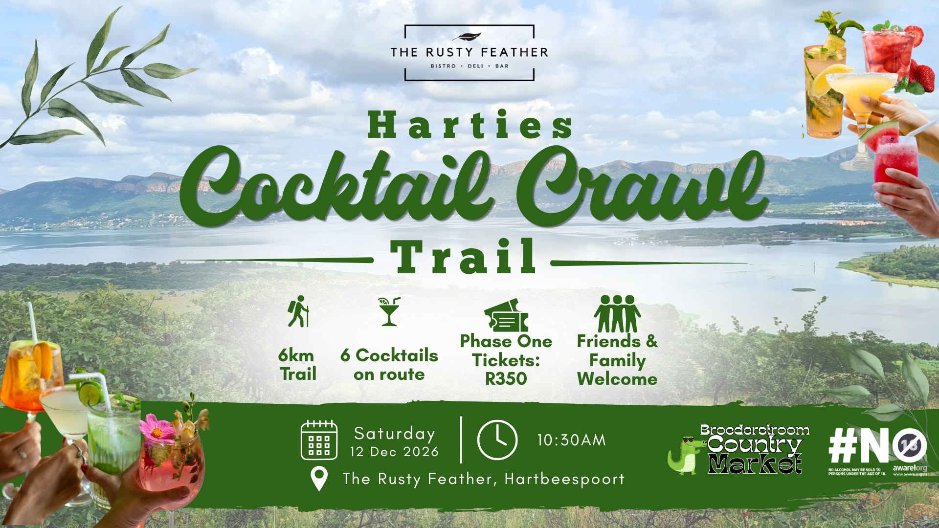 Harties Cocktail Crawl Trail at The Rusty Feather