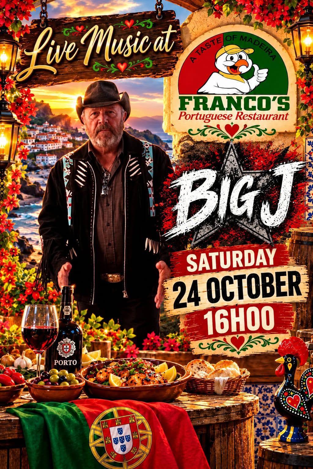 Big J live at Franco's Portuguese Restaurant