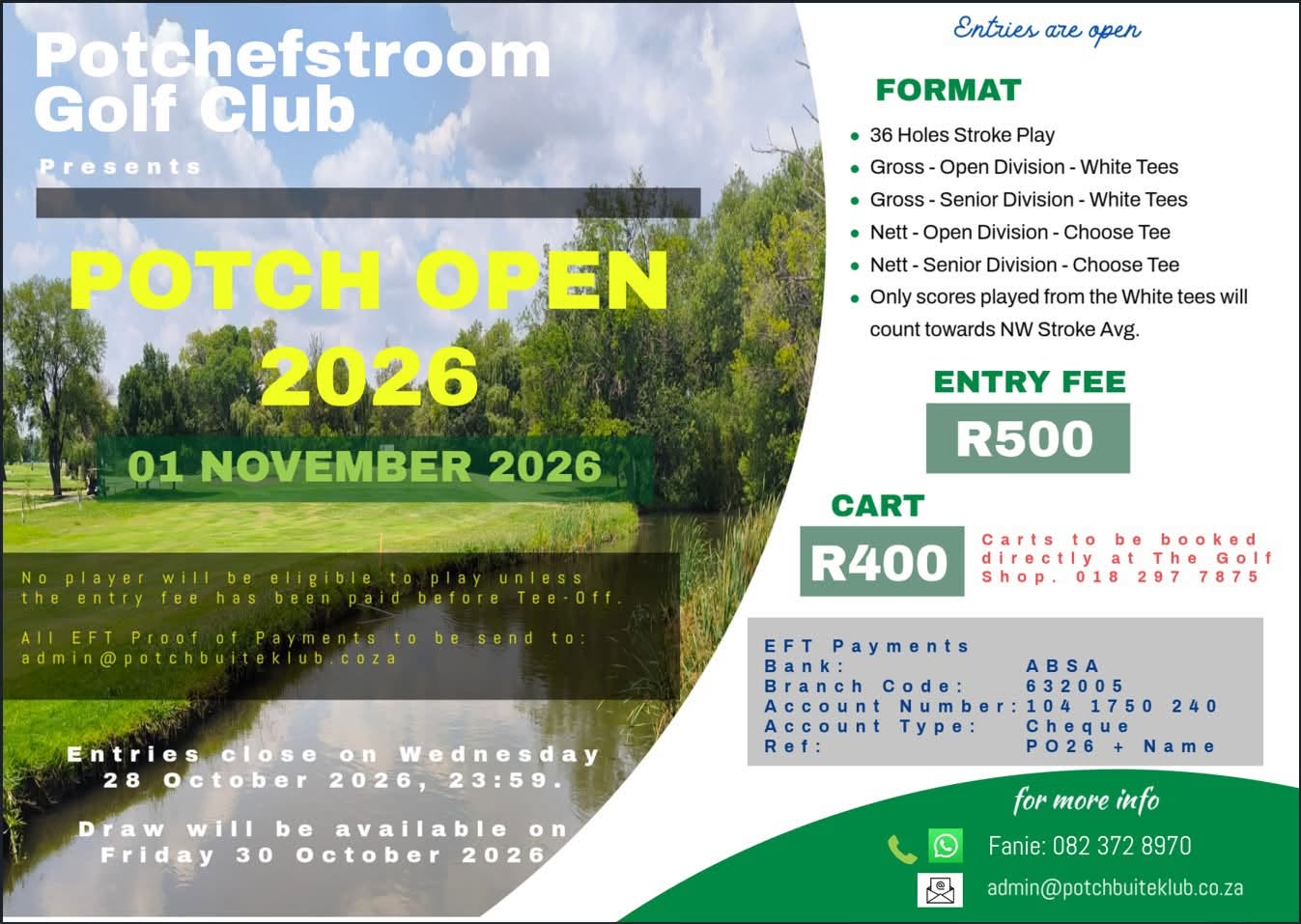Potch Open 2026