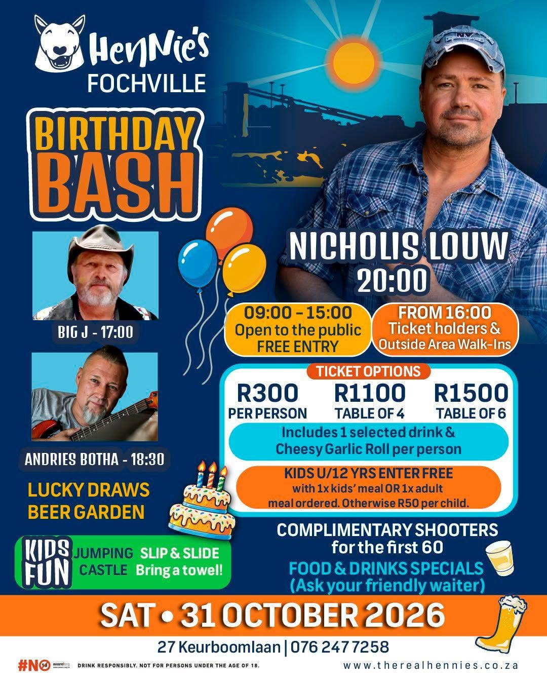 Hennie's Fochville Birthday Bash