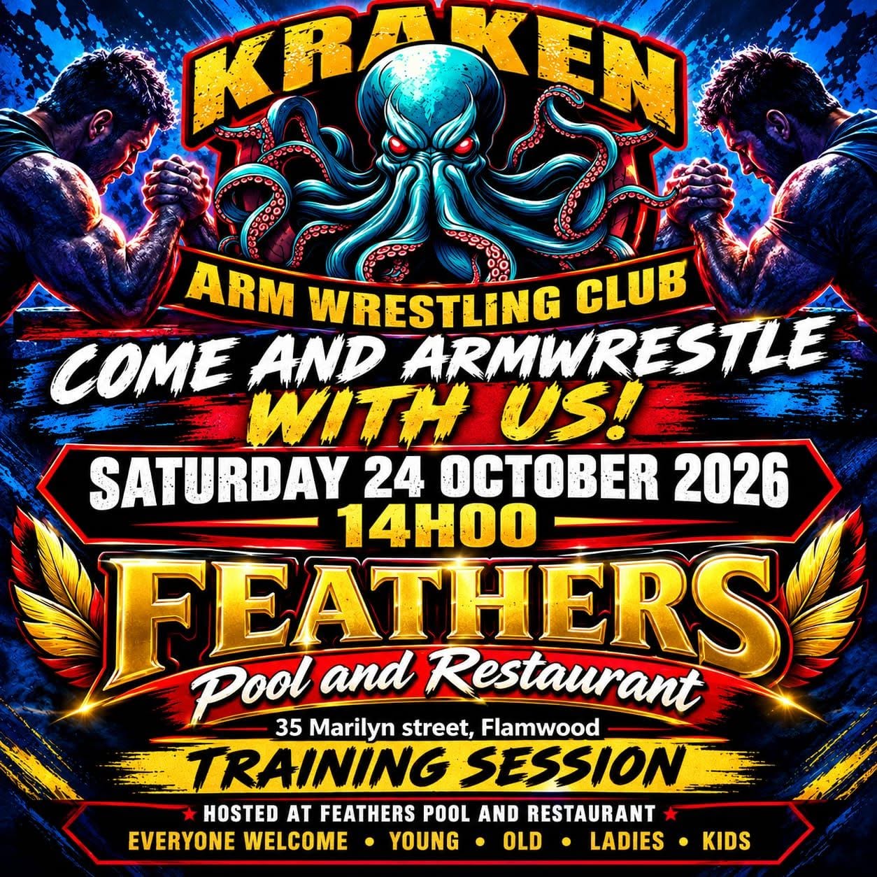 Come and Armwrestle at Kraken Arm Wrestling Club
