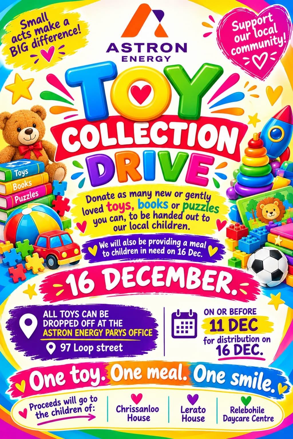 Astron Energy Yoy Collection Drive