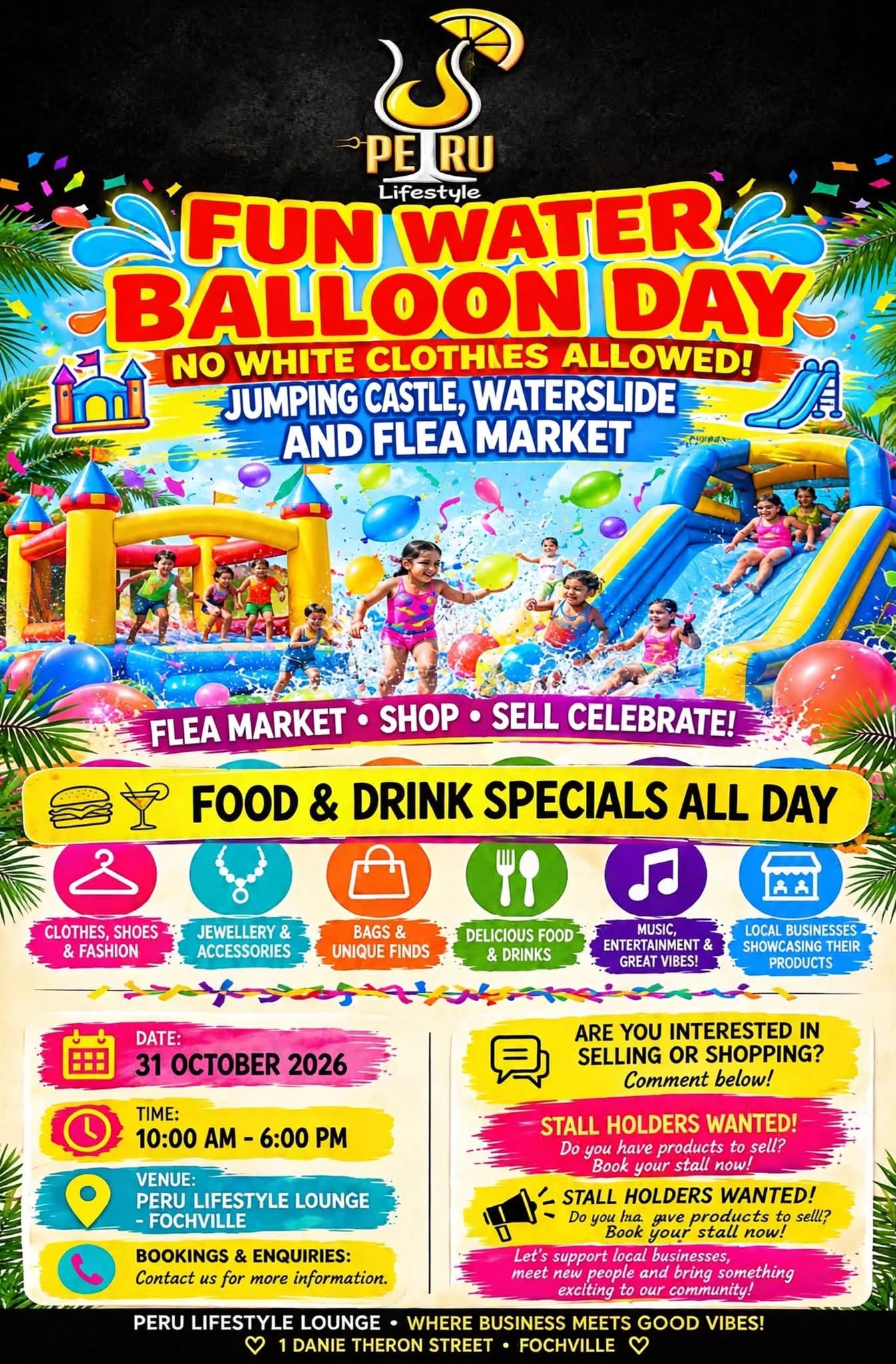 Fun Water Balloon Day and Market