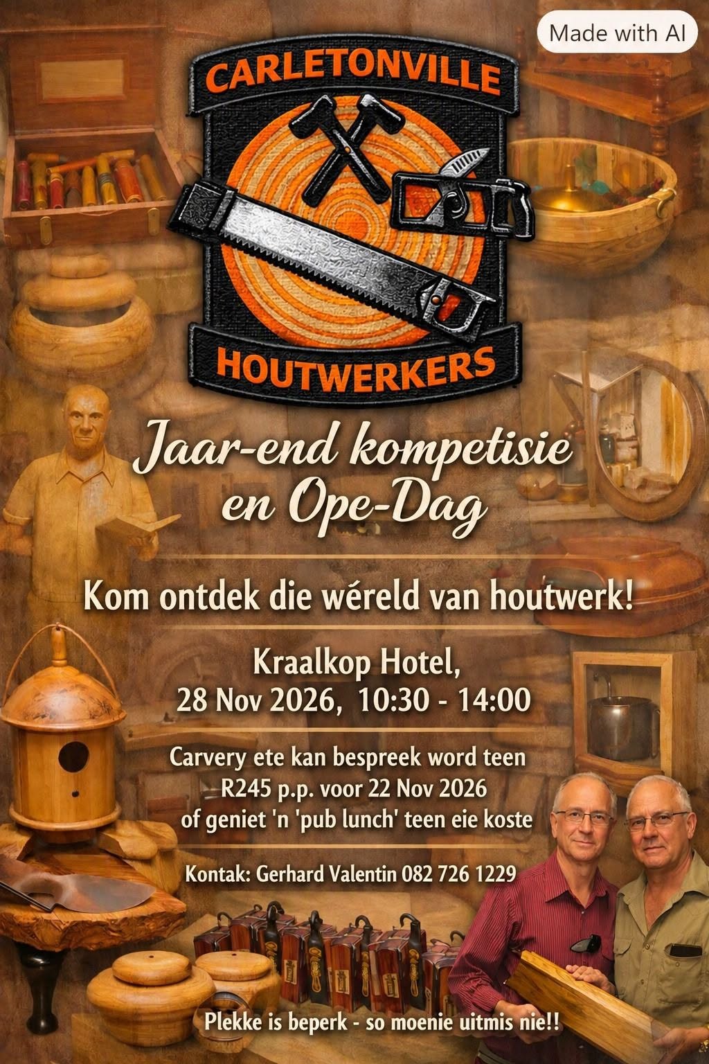 Carletonville Houtwerkers Jaar End Kompetisie en Ope-Dag