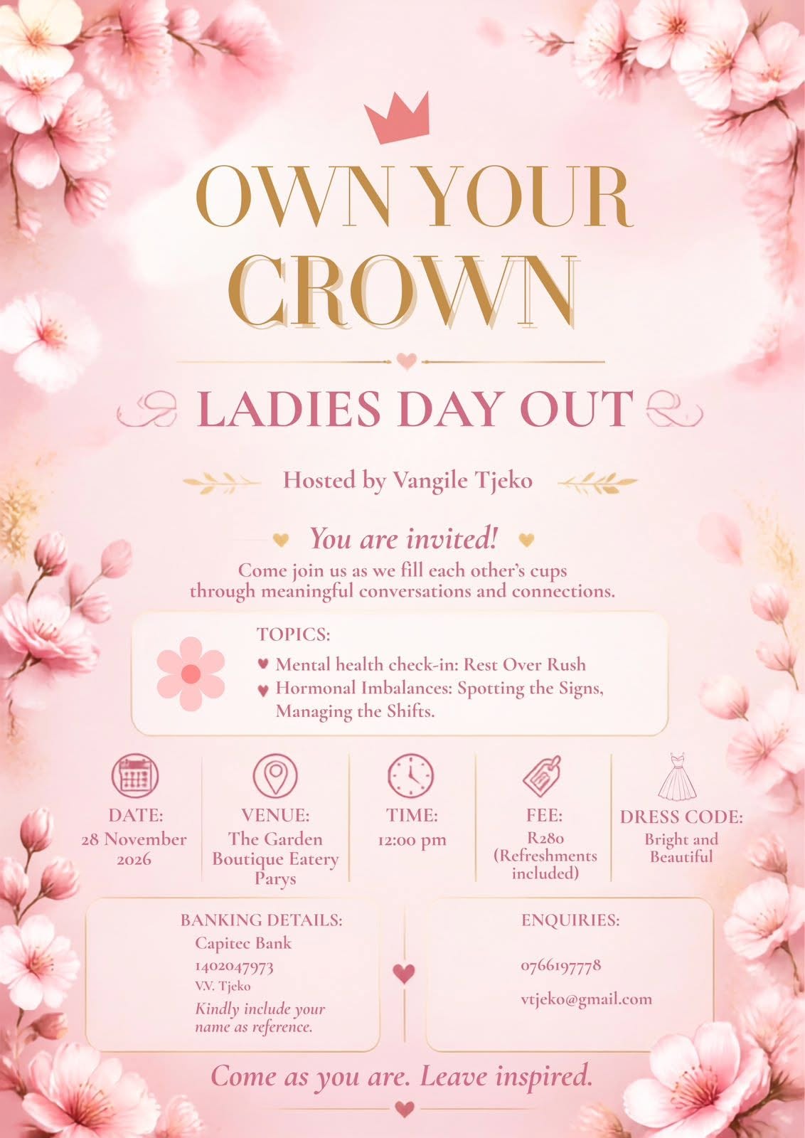 Own Your Crown Ladies Day Out