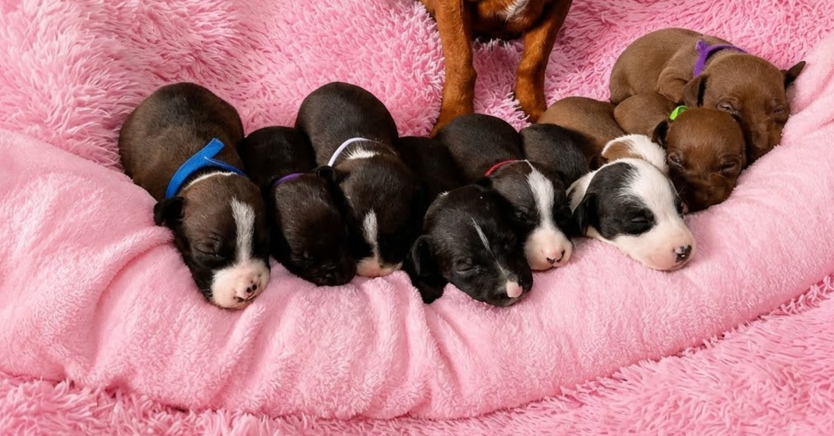 Meet the 9 Dachshund Cross Pups: From a Rough Start Under a Tree to Finding Their Forever Families