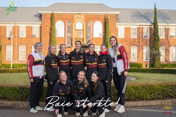 Volkies o/15-Netbalspan Verteenwoordig Skool by SASN Nasionale Kampioenskappe