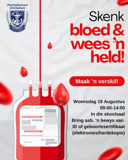 Gimmies Moedig Skoolgemeenskap Aan om Lewens te Red Tydens Bloedskenk🩸