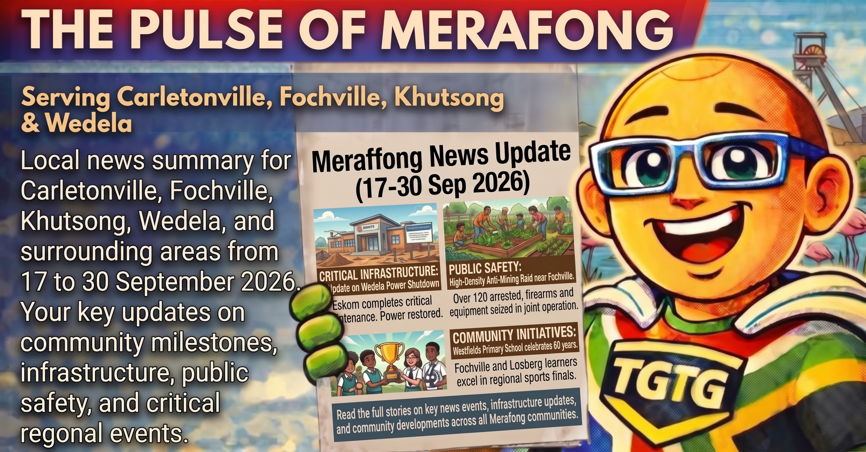 The Pulse of Merafong: Community Highlights, Infrastructure Challenges, and Key Regional News Across Merafong
