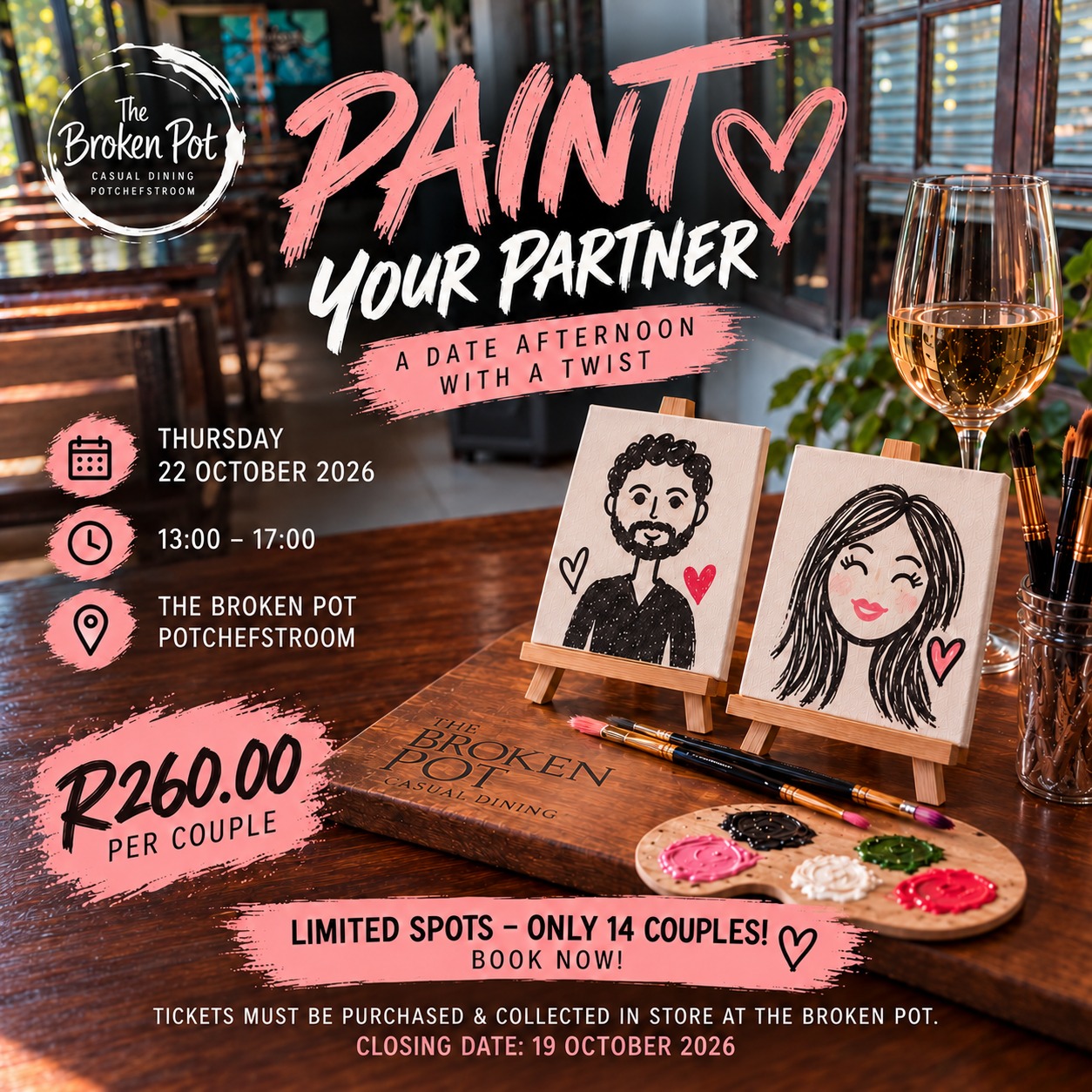 🎨❤️ Paint Your Partner: Creative Social at The Broken Pot! ❤️🎨
