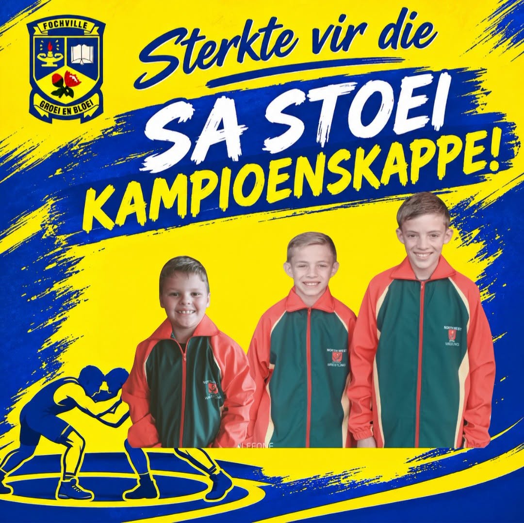 Grappling for Gold: Three Laerskool Fochville Wrestlers Head to the SA Championships