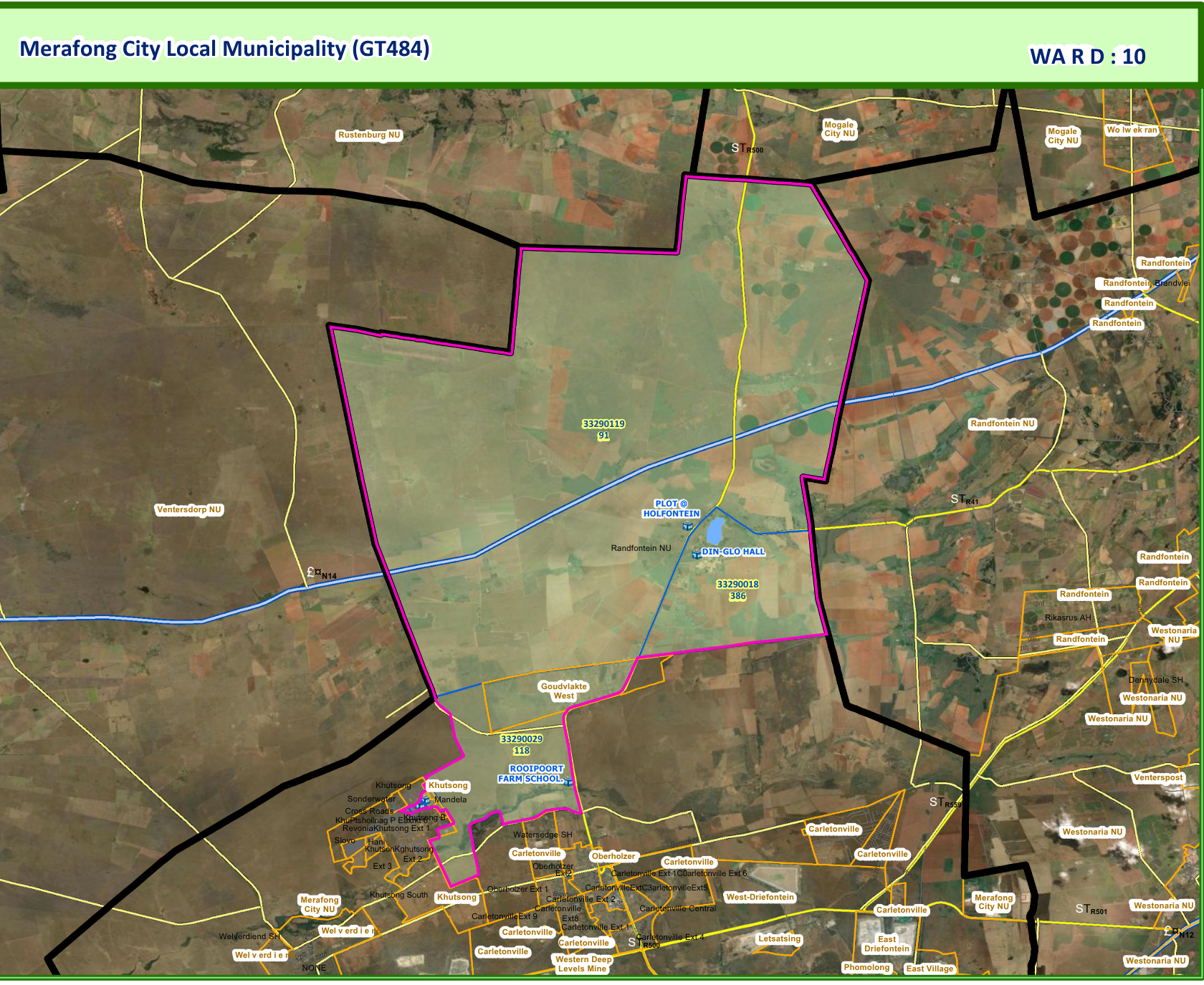 Merafong City Ward 10: Voting Districts, Civic Boundaries, and Complete Candidate Roster