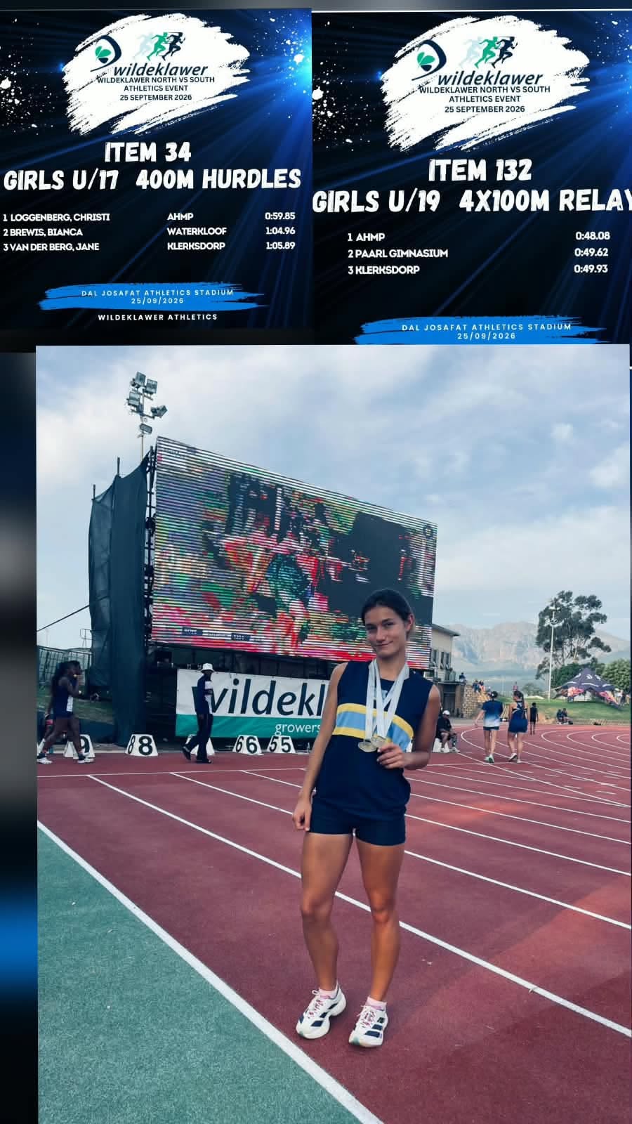 Medal Haul in Paarl: Klerksdorp Hoërskool Athletes Win 27 Medals at North vs South Meeting