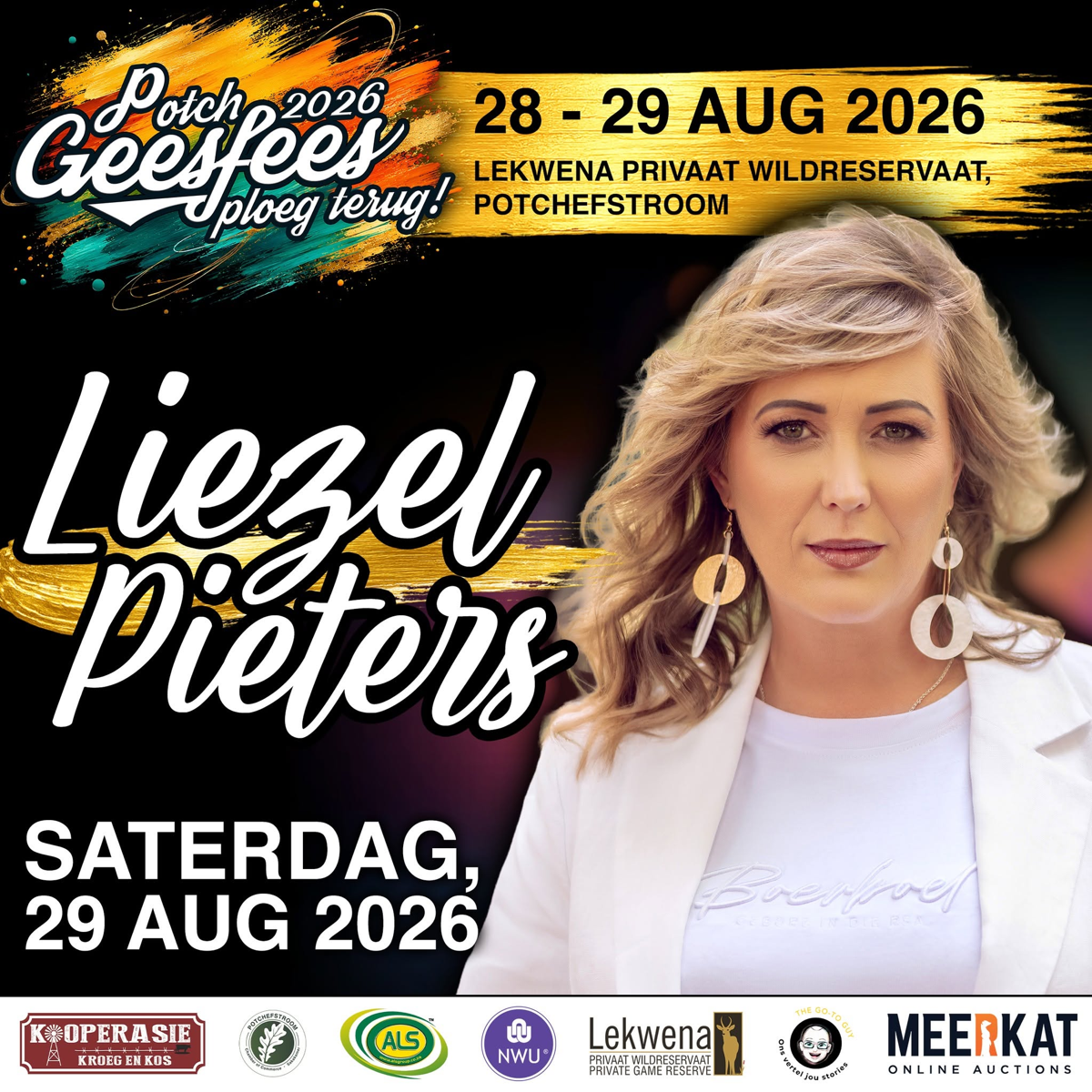 Kragtige Stem Liezel Pieters Reg om Potch Geesfees 2026 te Laat Brul